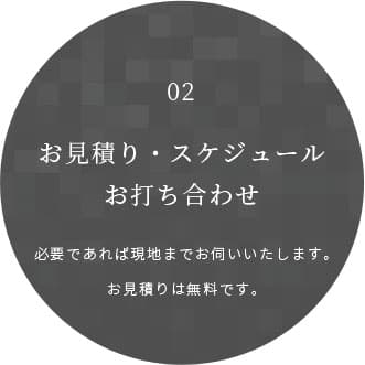 お見積り・スケジュール・お打合せ